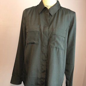 DKNY Jeans Button Up Collared Dress Shirt Small
